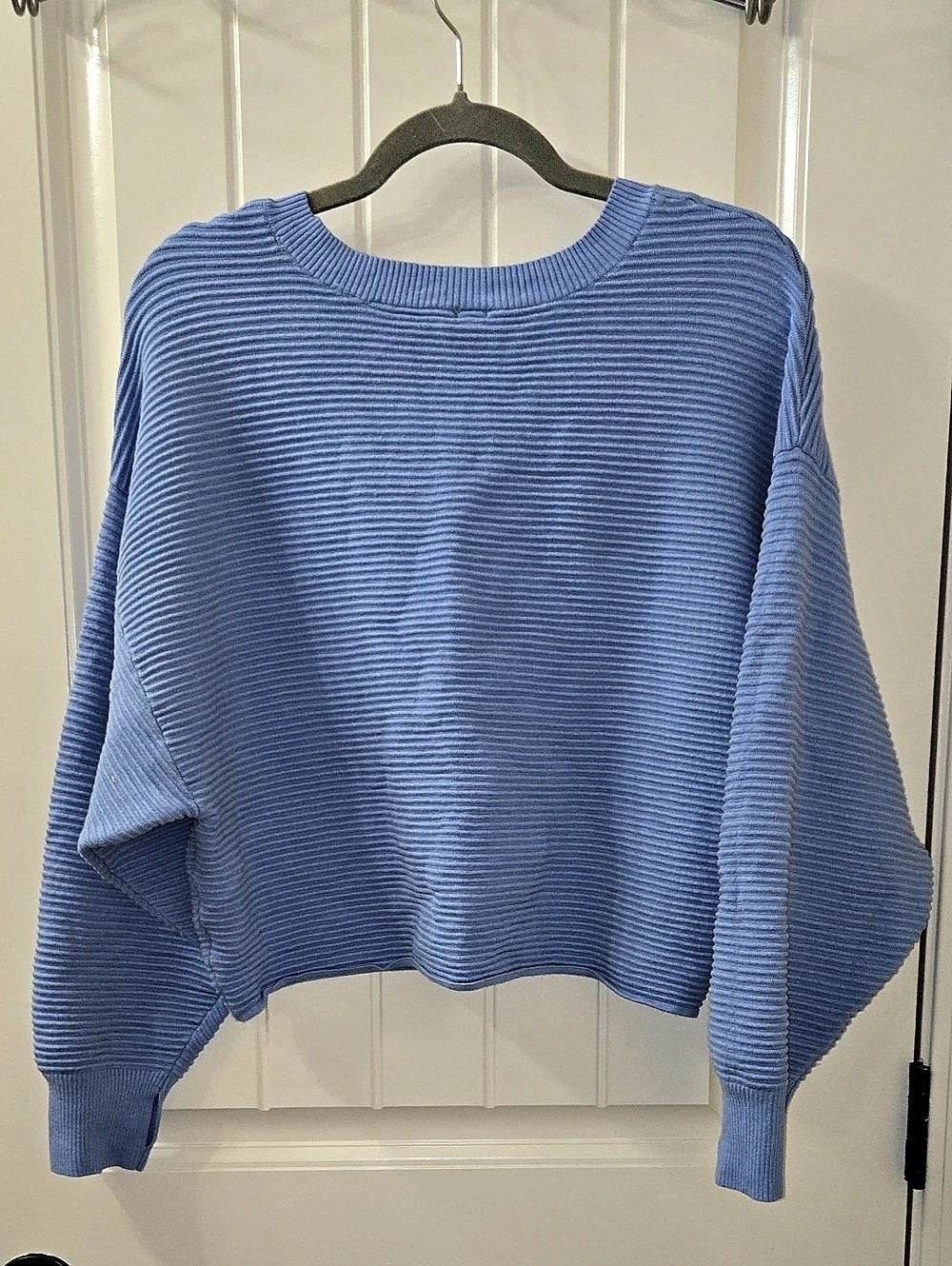 Offline by Aerie ribbed cropped sweater in Blue Size - Picture 2 of 7